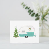 クリスマスのキャンピングカー シーズンポストカード (スタンド正面)