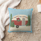 クリスマスのキャンピングトレーラー クッション (ブランケット)