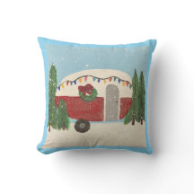 クリスマスのキャンピングトレーラー