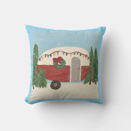 クリスマスのキャンピングトレーラー クッション