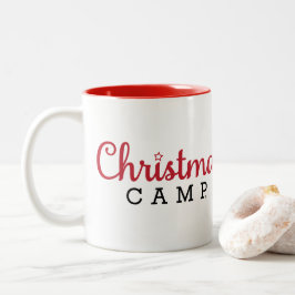 クリスマスのキャンプのマグの赤及び白 ツートーンマグカップ