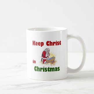 クリスマスのキリストを保って下さい コーヒーマグカップ