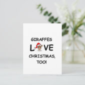 クリスマスのキリンのコレクターのために! シーズンポストカード (スタンド正面)