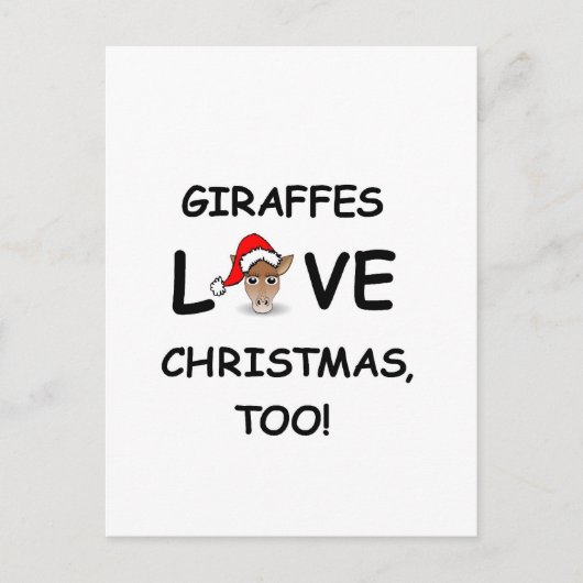 クリスマスのキリンのコレクターのために! シーズンポストカード (正面)