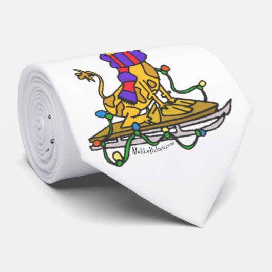 クリスマスのキリン ネクタイ (ロール)