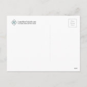 クリスマスのキルトの郵便はがき-鋸歯の星 シーズンポストカード (裏面)