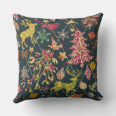 クリスマスのキルト クッション (裏面)