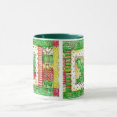 クリスマスのキルト-マグ マグカップ (中央)