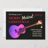 クリスマスのギター シーズンカード (正面)