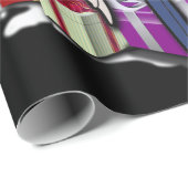 クリスマスのギフトおよび雪片とのセキセイインコ ラッピングペーパー (ロールコーナー)