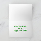 クリスマスのギフトのクリスマスカード シーズンカード (内部)