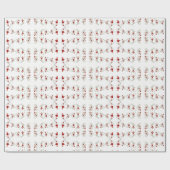 クリスマスのギフトの包装紙 ラッピングペーパー (フラット)