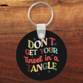 クリスマスのギフトもつれた物 キーホルダー (正面)