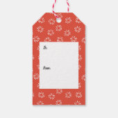 クリスマスのギフトタグかわいいペンギン ギフトタグ (裏面)