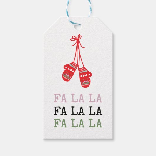 クリスマスのギフトタグ。ホリデータグ モダンクリスマス ギフトタグ (正面)