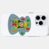 クリスマスのギフトボックスを持つ女の子 Case-Mate iPhoneケース (裏面 (横))