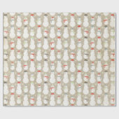 クリスマスのギフト包むこと ラッピングペーパー (フラット)