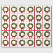 クリスマスのギフト包装/リース ラッピングペーパー (フラット)