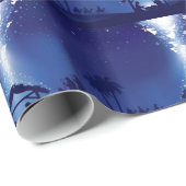 クリスマスのギフト用包装紙か飼い葉桶 ラッピングペーパー (ロールコーナー)