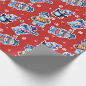 クリスマスのギフト用包装紙の冬の不思議の国Snowfolk。 3 ラッピングペーパー (角)