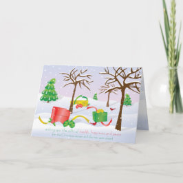 クリスマスのギフト シーズンカード