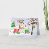 クリスマスのギフト シーズンカード (正面)