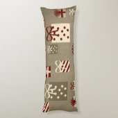 クリスマスのギフト ボディピロー (裏面 (縦))