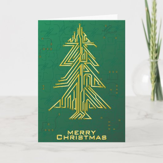 クリスマスのギーク シーズンカード (正面)