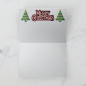 クリスマスのクジラ ホリデー カード (内部)
