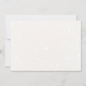 クリスマスのクッキーがキュートなジンジャーブレッドのクッキーを交換する 招待状 (裏面)