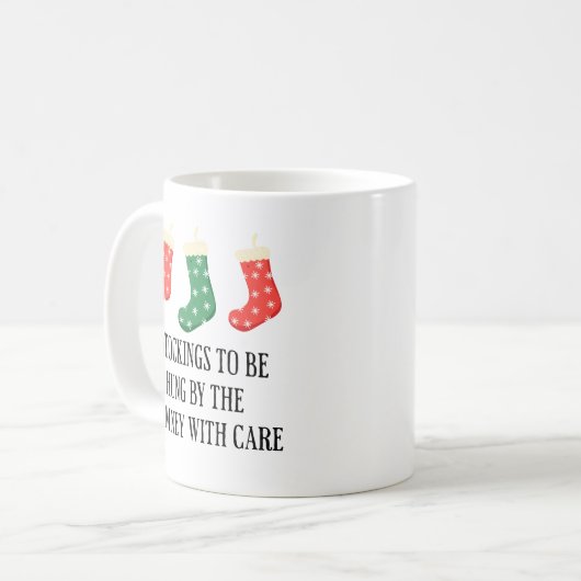 クリスマスのクッキーが最初に目の前の夜 コーヒーマグカップ (正面左)