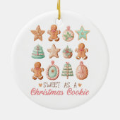 クリスマスのクッキーとして甘い セラミックオーナメント (裏面)