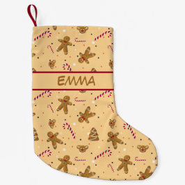 クリスマスのクッキーとジンジャーブレッドマン スモールクリスマスストッキング