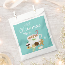 クリスマスのクッキーとホットチョコレートのホリデー フェイバーバッグ