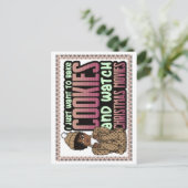 クリスマスのクッキーと映画を作りたい シーズンポストカード (スタンド正面)