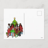 クリスマスのクッキーと映画を作りたい シーズンポストカード (裏面)