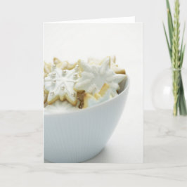 クリスマスのクッキーのカードおよびステッカーのボール シーズンカード