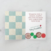 クリスマスのクッキーのキルト「自家製」ベーキング シーズンカード (内部)