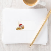 クリスマスのクッキーのブタ ラベル (インサイチュ)