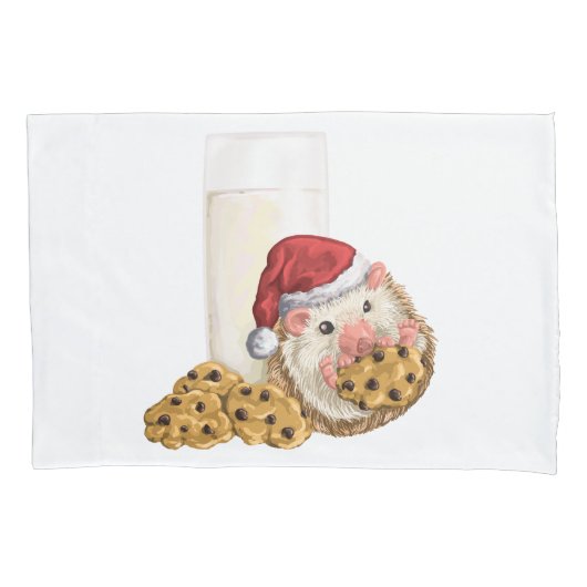 クリスマスのクッキーのブタ 枕カバー (正面)