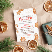 クリスマスのクッキーのベビーシャワーに恋人がいる 招待状