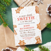 クリスマスのクッキーのベビーシャワーに恋人がいる 招待状