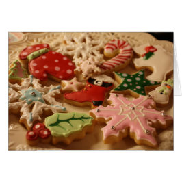 クリスマスのクッキーのレシピカード