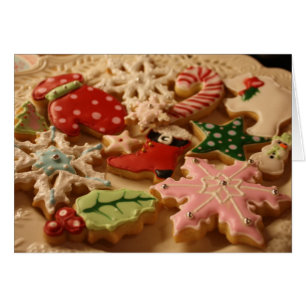 クリスマスのクッキーのレシピカード