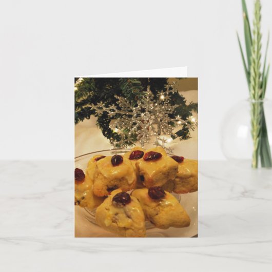 クリスマスのクッキーのレシピカード シーズンカード (正面)