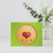 クリスマスのクッキーのレシピカード ポストカード (スタンド正面)