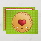 クリスマスのクッキーのレシピカード ポストカード (正面/裏面)