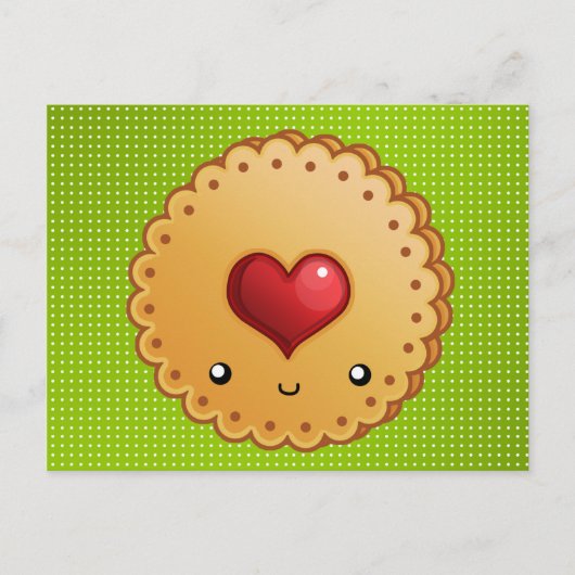 クリスマスのクッキーのレシピカード ポストカード (正面)