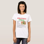 クリスマスのクッキーのレシピ Tシャツ (正面フル)