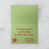 クリスマスのクッキーの休日の写真カード シーズンカード (内部)